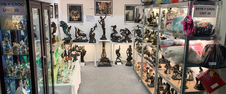 Range of antiques at Bryn-Y-Grog Hall in Marchwiel, Wrexham